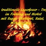 Lagerfeuer Treffen von Liebevoll leben und lernen